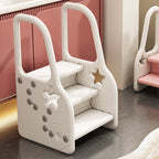 Modern Scandinavian High-Density Polyethylene Kids Step Stool, 2/3-Step for Living Room