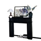 Traditional Vintage Square Artificial Wood Panel Veneer Mantel For Living Room