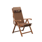 Tumbona reclinable rectangular tradicional de granja, de PE trenzado con estructura de acero, reposabrazos y respaldo para sala de estar