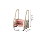 Modern Scandinavian High-Density Polyethylene Kids Step Stool, 2/3-Step for Living Room