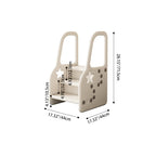Modern Scandinavian High-Density Polyethylene Kids Step Stool, 2/3-Step for Living Room