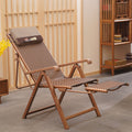Tumbona reclinable rectangular tradicional de granja, de PE trenzado con estructura de acero, reposabrazos y respaldo para sala de estar