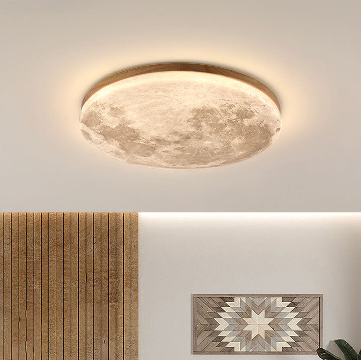 Celestial Moon Ceiling Light Dimmable Zen Lamp for Yoga Studio, Meditation Room and Living Room
