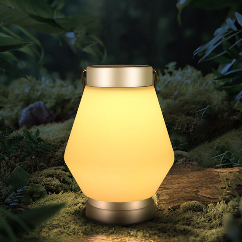 Portable Solar LED Camping Lantern Rechargeable Outdoor Tent Light for Hiking, Survival and Emergencies