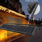 Luz LED rectangular de aluminio contemporánea para exteriores, con energía solar, contorno de línea, impermeable, industrial para jardín