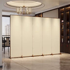 Divisor de ambiente rectangular tradicional chino de madera maciza de abeto contrachapado de lona de algodón para sala de estar