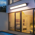 Lámpara de pared LED impermeable rectangular de aluminio industrial contemporánea para patio exterior