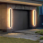 Lámpara de pared LED rectangular larga minimalista moderna de aluminio y acrílico para jardín