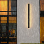 Lámpara de pared LED rectangular larga minimalista moderna de aluminio y acrílico para jardín