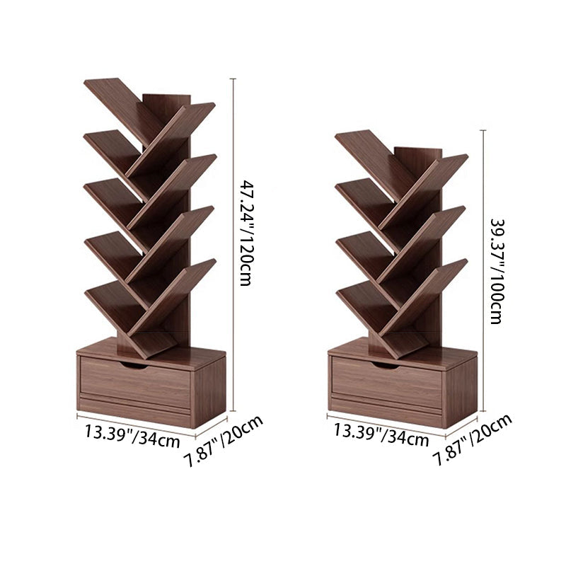 Contemporary Creative Rectangular Eco-Friendly Board 6/8/10/12 Tier Bookshelves For Home Office