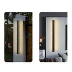 Lámpara de pared LED retro rectangular impermeable para exteriores