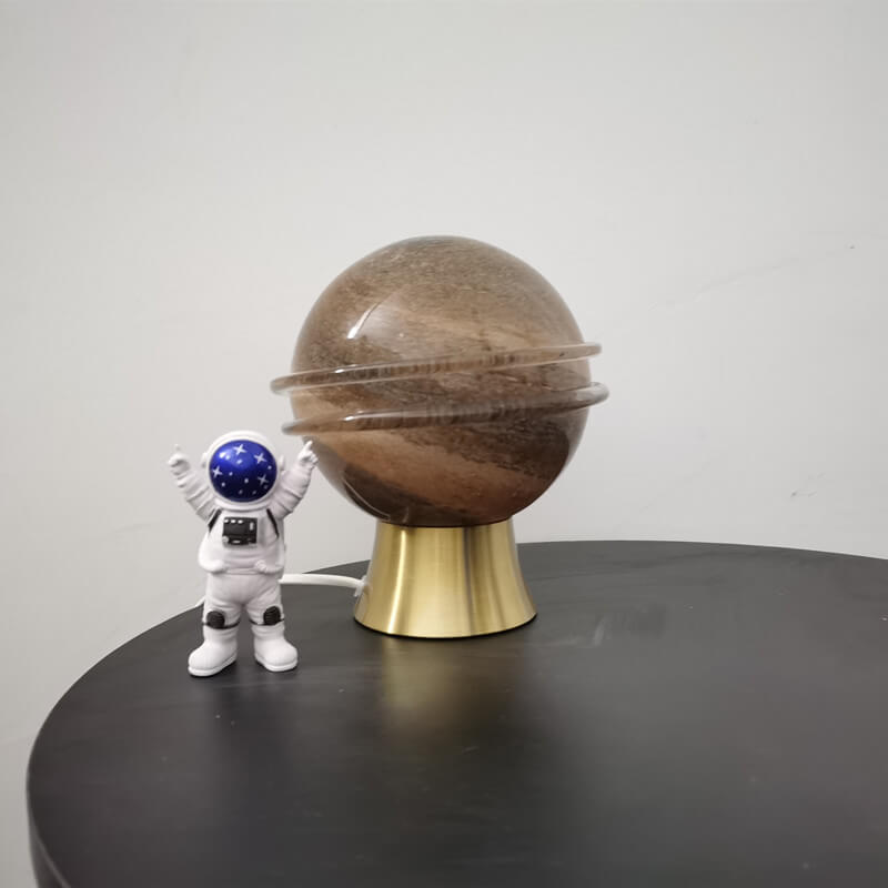 Saturn Planet LED Table Lamp Dimmable Galaxy Night Light Space Theme Bedside Desk Decor for Kids Room and Gamers