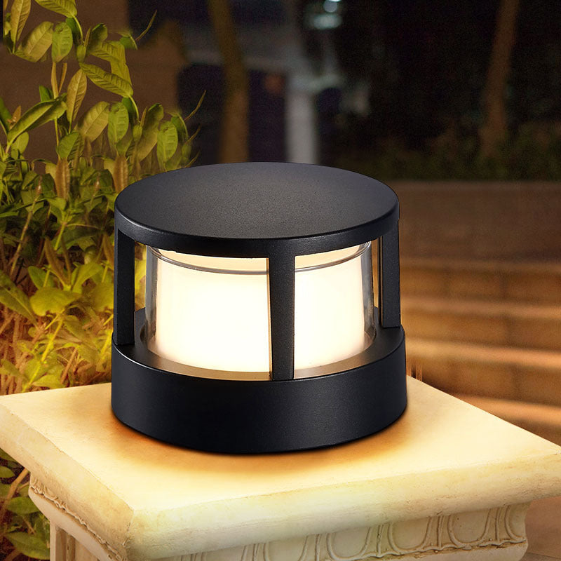 Heavy-Duty Industrial Aluminum Cylinder LED Bollard Landscape Light Waterproof IP65 for Outdoor Garden Pathway Driveway Yard Commercial Wholesale