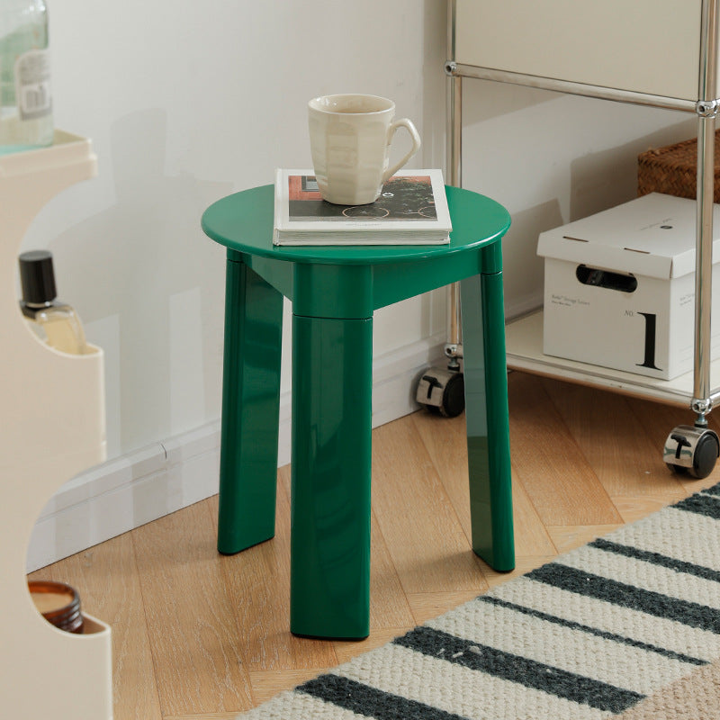 Taburete Bajo Moderno Creativo con Base de Plástico ABS Redonda-Rectangular-Triangular – Acento para Sala de Estar