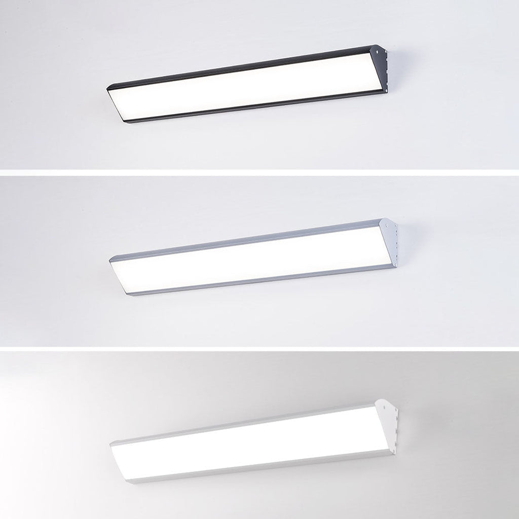 Lámpara de pared LED impermeable rectangular de aluminio industrial contemporánea para patio exterior