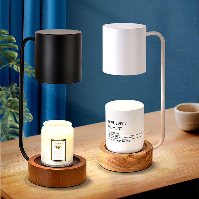 Japanese Minimalist interior Wood Timing Dimming 1-Light Melting Wax Table Lamp