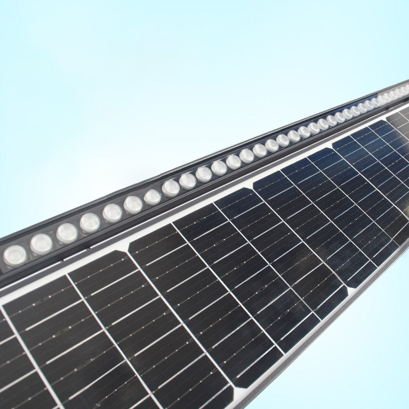 Luz LED rectangular de aluminio contemporánea para exteriores, con energía solar, contorno de línea, impermeable, industrial para jardín