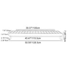 Luz LED rectangular de aluminio contemporánea para exteriores, con energía solar, contorno de línea, impermeable, industrial para jardín