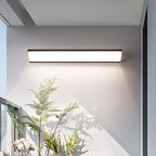 Lámpara de pared LED impermeable rectangular de aluminio industrial contemporánea para patio exterior