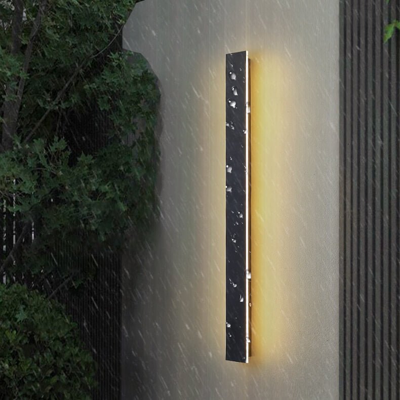 Lámpara de pared LED retro rectangular impermeable para exteriores