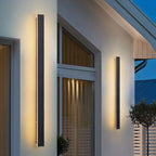 Lámpara de pared LED retro rectangular impermeable para exteriores