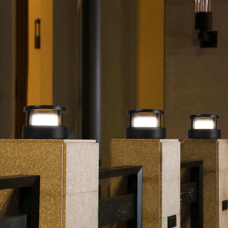 Heavy-Duty Industrial Aluminum Cylinder LED Bollard Landscape Light Waterproof IP65 for Outdoor Garden Pathway Driveway Yard Commercial Wholesale