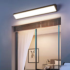 Lámpara de pared LED impermeable rectangular de aluminio industrial contemporánea para patio exterior