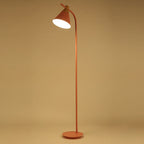 Contemporary Nordic Round Macaron Metal 1-Light Standing Floor Lamp For Living Room