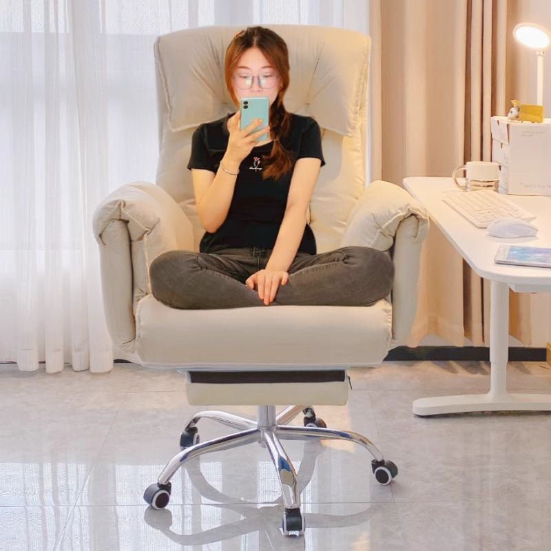 Reposapiés reclinable moderno minimalista ajustable – Tapicería cuadrada de tela, espuma acolchada, acero y aleación de aluminio – Hogar y oficina