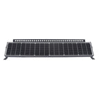 Luz LED rectangular de aluminio contemporánea para exteriores, con energía solar, contorno de línea, impermeable, industrial para jardín