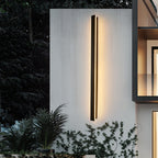 Lámpara de pared LED rectangular larga minimalista moderna de aluminio y acrílico para jardín