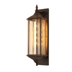 Traditional Vintage Transparent Cage Waterproof  1-Light Wall Sconce Lamp For Outdoor