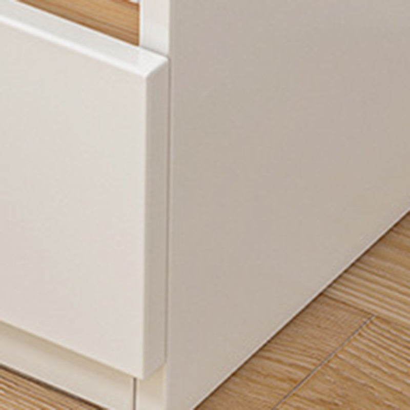 Mesita de noche rectangular minimalista moderna de MDF con 2/3 cajones para dormitorio