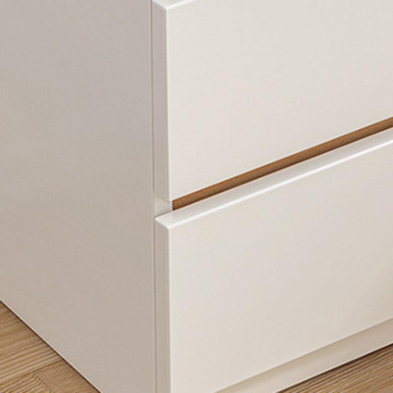 Mesita de noche rectangular minimalista moderna de MDF con 2/3 cajones para dormitorio