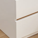 Mesita de noche rectangular minimalista moderna de MDF con 2/3 cajones para dormitorio