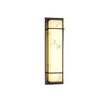 Contemporary Industrial Imitation Marble Resin Lampshade Column LED Outdoor Waterproof Wall Sconce Lamp For Garden