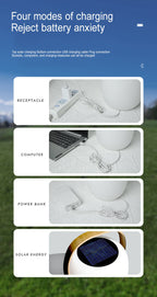 Solar PE Portable Basket LED Outdoor Waterproof Decorative Light