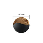 Aplique de pared LED de aluminio con carcasa redonda, impermeable, minimalista moderno para jardín