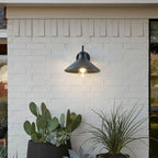 Lámpara de pared cónica moderna minimalista de hierro de 1 luz para patio exterior