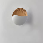 Aplique de pared LED de aluminio con carcasa redonda, impermeable, minimalista moderno para jardín