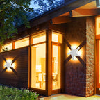Lámpara de pared LED impermeable con diseño de estrella de mar de aluminio de simplicidad contemporánea para patio exterior