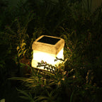 Waterproof Solar Simulation of Rock Lights Faux Stone LED Pathway Lamp Landscape Lighting for Garden and Yard