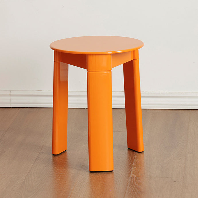 Modern Creative Low Stool with Round-Rectangular-Triangular ABS Plastic Base – Living Room Accent