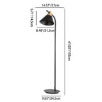 Contemporary Nordic Round Macaron Metal 1-Light Standing Floor Lamp For Living Room