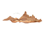 Lámpara de pared LED china tradicional de madera para sala de estar con diseño de paisaje