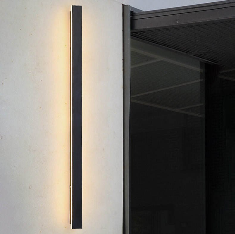 Lámpara de pared LED retro rectangular impermeable para exteriores