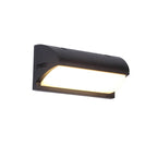 Lámpara de pared LED con sensor exterior impermeable de geometría simple y moderna