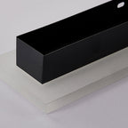 Lámpara de pared LED rectangular larga minimalista moderna de aluminio y acrílico para jardín