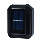 Waterproof Solar Up and Down Wall Sconce Outdoor LED Fence Light Modern Exterior Lighting for Patio and Porch