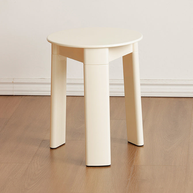 Modern Creative Low Stool with Round-Rectangular-Triangular ABS Plastic Base – Living Room Accent
